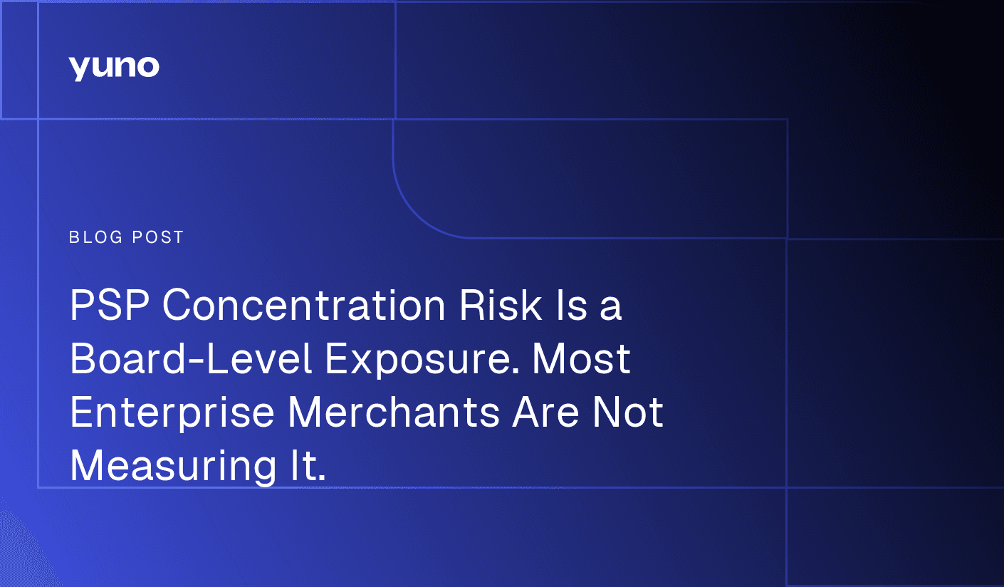 PSP Concentration Risk Is a Board-Level Exposure. Most Enterprise Merchants Are Not Measuring It.